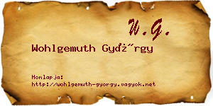 Wohlgemuth György névjegykártya